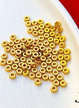 沙金西瓜隔珠隔片diy手工配件