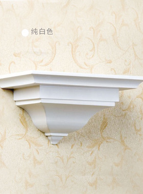玲杰纯实木欧式壁挂置物架托架