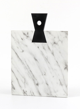 简约现代仿大理石不规则几何托盘摆件样板房售楼处玄关茶几装饰品