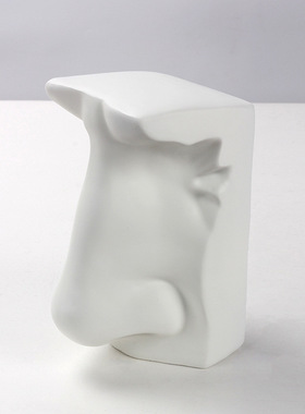 简约现代抽象人脸五官艺术雕塑摆件玄关酒柜意式极简样板间装饰品