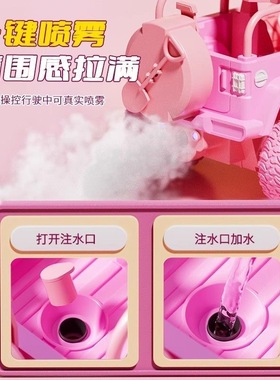 1:18粉色遥越野车四通充电四驱高速灯光汽车女孩玩具