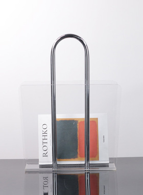 现代简约银色几何透明亚克力书