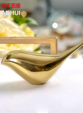 铜鸟情侣摆件，欧美客厅装饰新宠