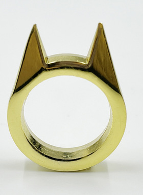 防身猫耳单指扣戒指户外破窗器女士防狼用品单指扣兔耳合法用品