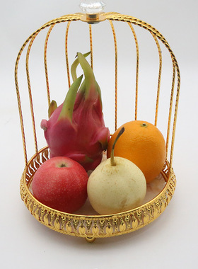 时尚创意鸟笼果盘4401