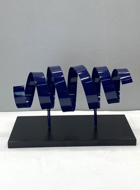 简约现代欧式轻奢几何镂空螺旋摆件样板房售楼处大厅书房软装饰品