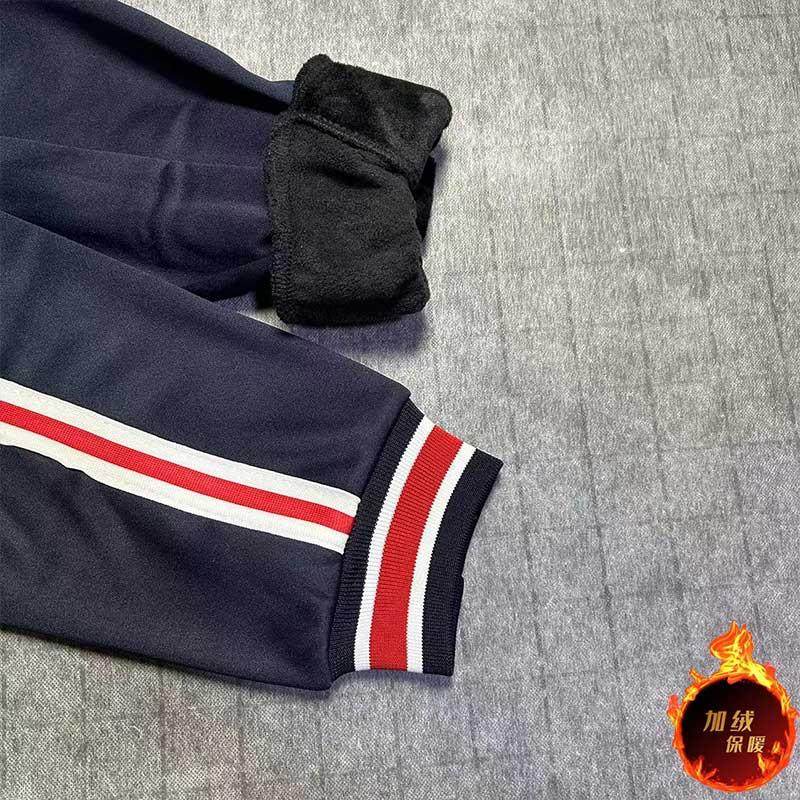 秋冬加绒加厚初高中小学生白红白一道杠束脚修身显瘦保暖校服裤子,淘宝优惠券,粉丝福利购,淘宝优惠卷