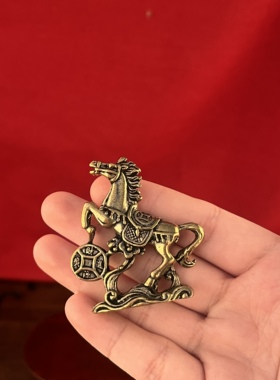 马到成功纯铜马摆件家居办公