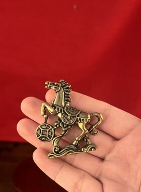 马到成功纯铜马摆件家居办公