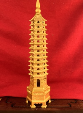 纯铜中式十三层文昌塔摆件
