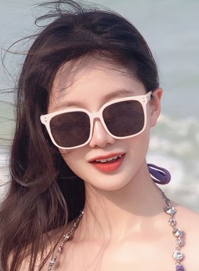 2025新款白色墨镜女高级感大脸