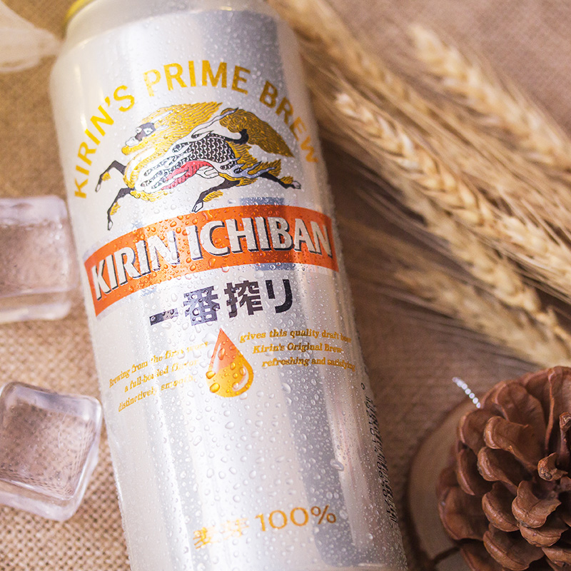 日本风味KIRIN麒麟一番榨啤酒500ml*12/24听罐整箱装精酿啤酒包邮 - 图2