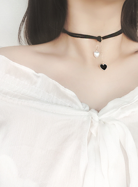 心跳choker短款网红脖子锁骨链