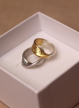 官方推荐正确版情侣钛钢戒指