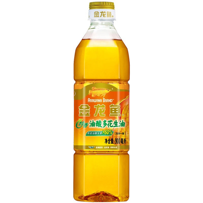 金龙鱼特香油酸多花生油压榨一级900ml*3食用油小瓶宿舍用 - 图1