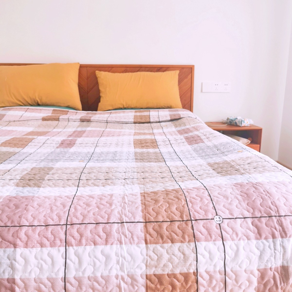 某森家 绗缝床盖单件格子夹棉床单加厚铺盖垫子铺沙发可机洗床品,淘宝优惠券,粉丝福利购,淘宝优惠卷