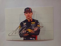 Max Vestapan Max Verstappen F1 Red Bull team pro-pen signing card 