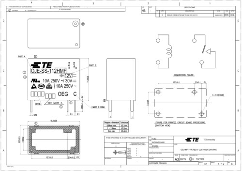 原装泰科继电器 OJ OJT OJE-SS SH 112HMF 124HM 105DM LMH VDC脚-图0