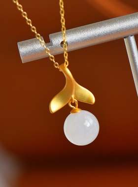 和田玉吊坠项链挂件女款