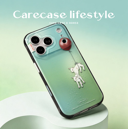 CARECASE 气球小羊透黑彩点手机壳 适用于苹果iPhone17 16 15 14 ProMax 华为Mate/Pura 原创设计 梦幻卡通 - 图1