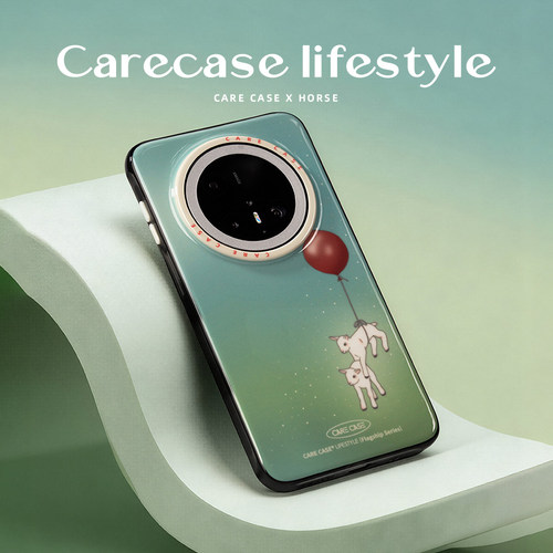 CARECASE 气球小羊透黑彩点手机壳 适用于苹果iPhone17 16 15 14 ProMax 华为Mate/Pura 原创设计 梦幻卡通 - 图2