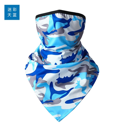 Дорожная камуфляжная альпинистская треугольная маска подходит для пеших прогулок, шелковый шарф, шарф-платок, платок подходит для мужчин и женщин, защита от солнца