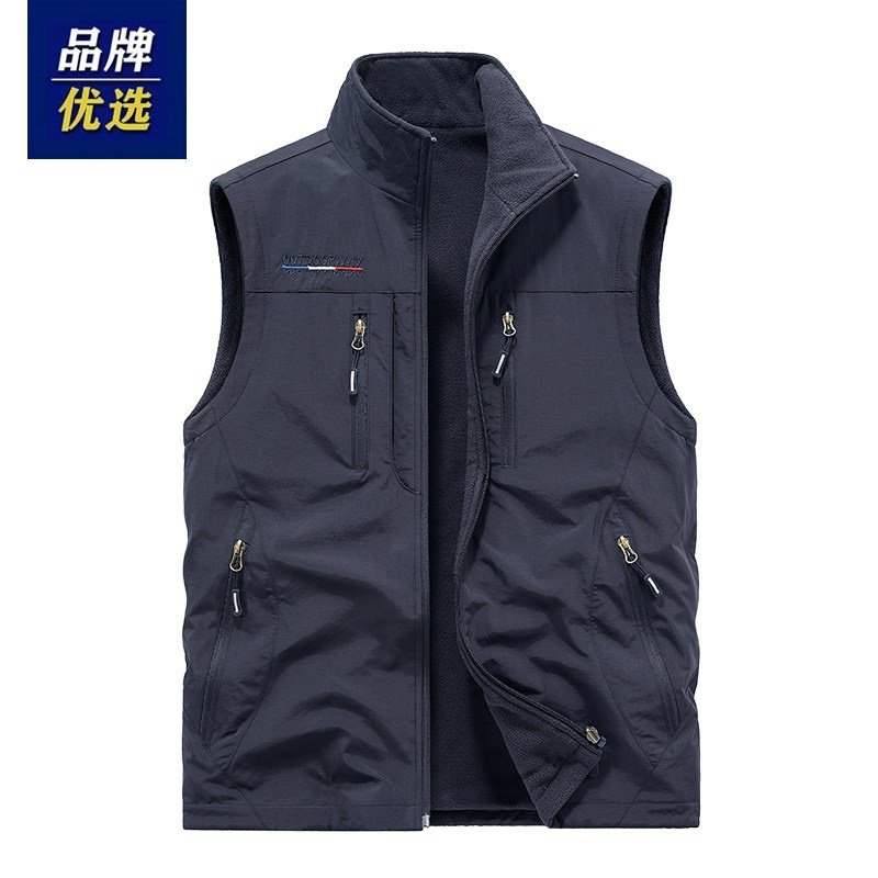 美洲邦双面穿马甲男士春秋冬休闲抓绒坎肩户外加绒加厚摇粒绒外,淘宝优惠券,粉丝福利购,淘宝优惠卷