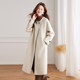 双面羊毛大衣女中长款小个子2025年秋冬新款高级感围巾羊毛呢外套