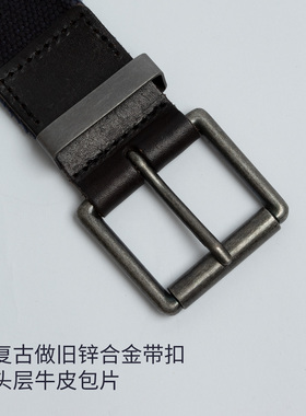 欧美时尚男士纯棉帆布腰带