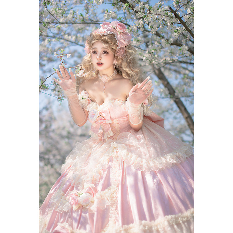 【恋与玫瑰】恋人爱意·浪漫公主风成人礼花嫁婚纱礼服可订婚结婚,淘宝优惠券,粉丝福利购,淘宝优惠卷