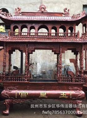 厂家供应室外铁香炉寺庙用带盖铜香炉定制两层八龙柱铁香炉