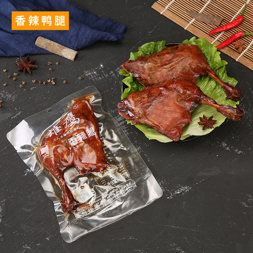 雄鹰150克香辣大腿酱香鸭腿即食鸭边腿肉类零食小吃鸭大腿熟食 - 图0