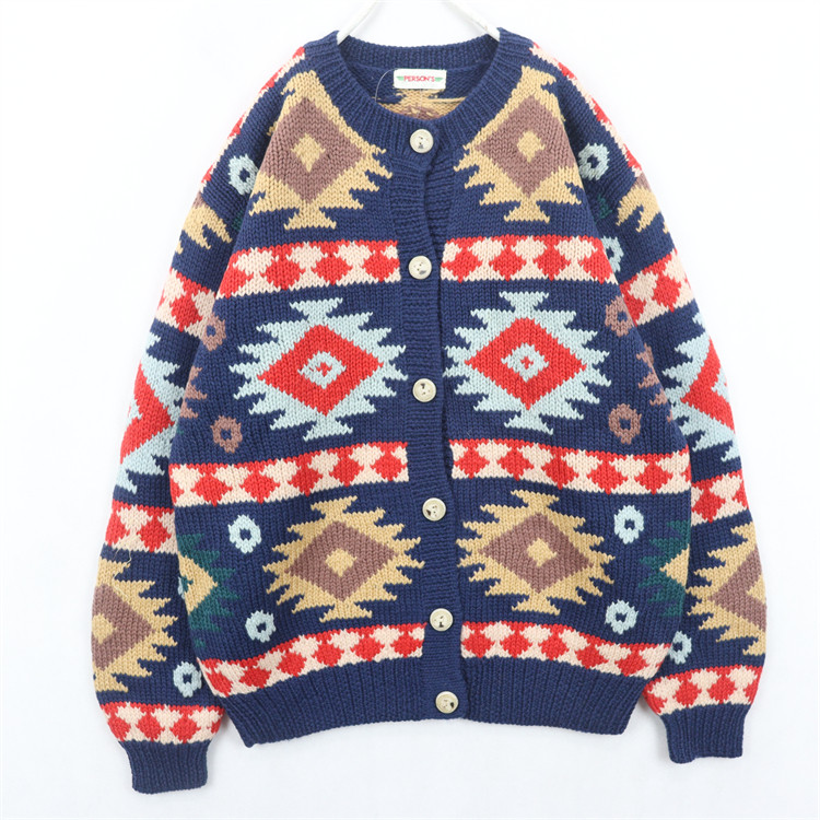 古着毛衣vintage复古手工编织重磅立体钩花羊毛开衫小清新甜美B60,淘宝优惠券,粉丝福利购,淘宝优惠卷