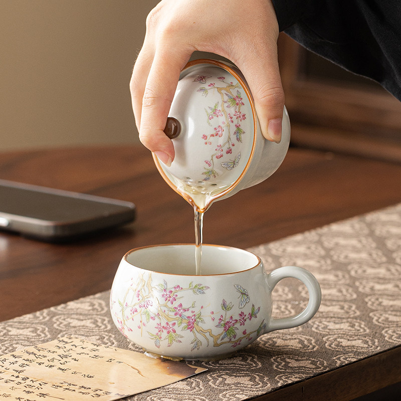 旅行茶具露营汝窑茶壶茶杯便携式简约功夫一壶一杯户外女士泡茶器,淘宝优惠券,粉丝福利购,淘宝优惠卷