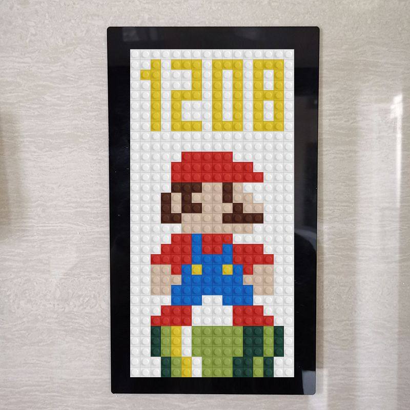 搞笑马里奥门牌号码牌家用磁吸创意定制装饰手工diy积木入户门牌,淘宝优惠券,粉丝福利购,淘宝优惠卷