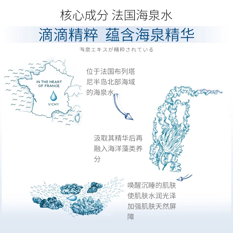 肌养晶水奇迹海洋水蕴玻尿酸保湿原液40ml补水多效修护精华液正品-图1