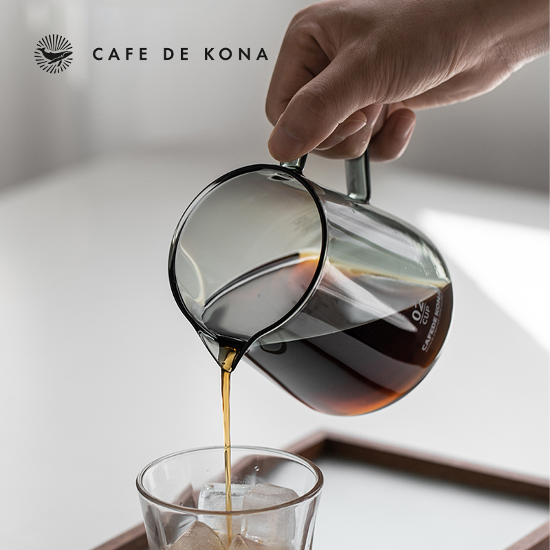 CAFEDE KONA手冲咖啡分享壶带胡桃木盖水墨色加厚高硼硅玻璃家用 - 图0