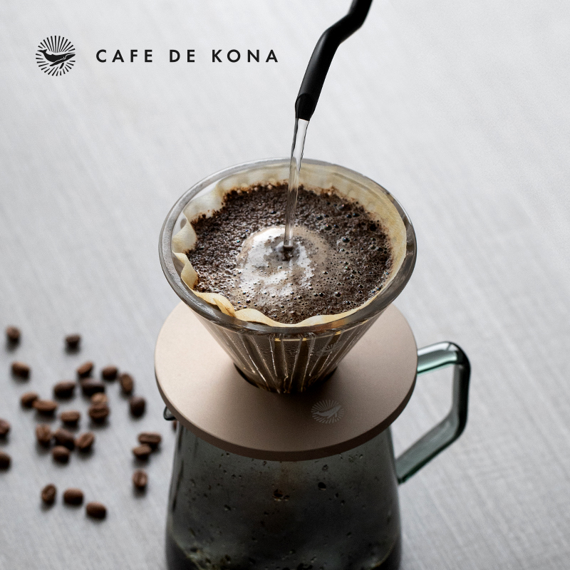 CAFEDEKONA玻璃时光V60滤杯/铝合金底座手冲过滤器家用咖啡器具 - 图0