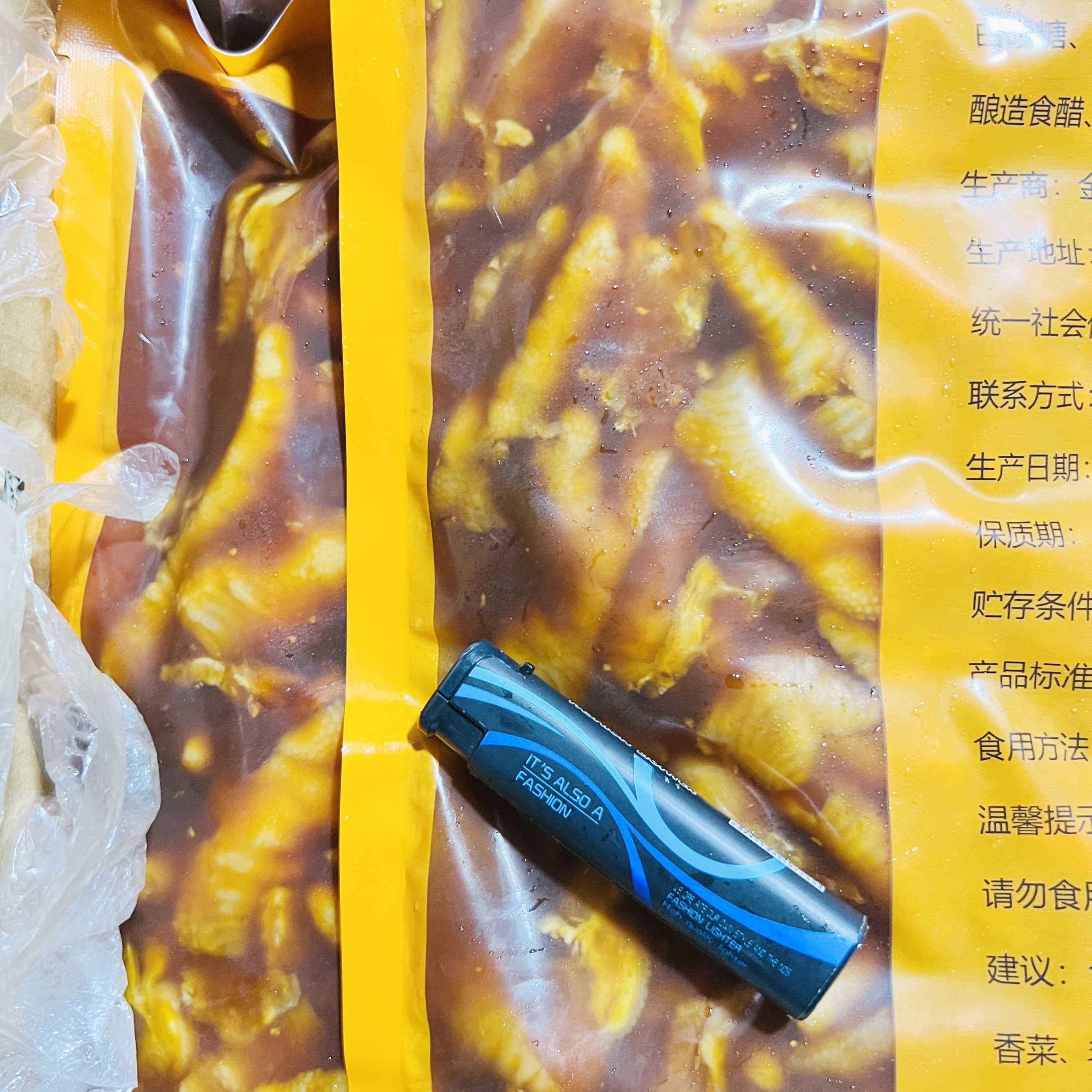 艳味源秘制去骨柠檬凤爪1.8kg/包网红酱卤小吃熟食店商用下酒菜 - 图1