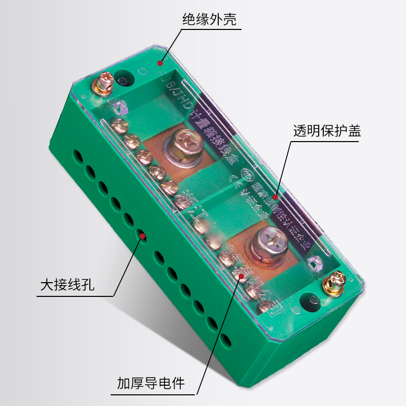 分线盒二进十二出FJ6计量接线盒家用电线连接器接线端子并线器 - 图1