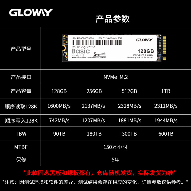 光威Basic 128g 256g 512g 1t固态硬盘ssd m.2 pcie3.0电脑硬盘-图2