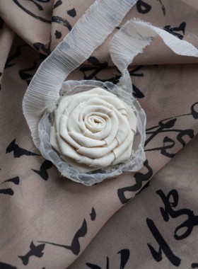 灼烧干枯玫瑰布艺复古