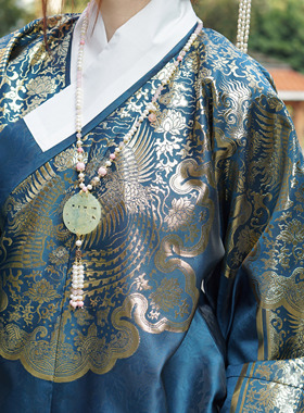 茹何手作岫玉珍珠长璎珞