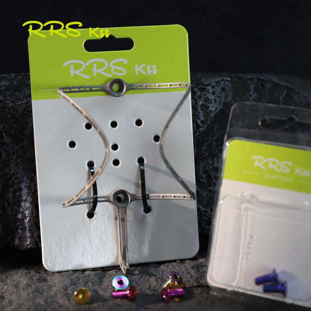 Rrskit ລົດຖີບ 3D ພິມ titanium alloy water bottle holder ultra-light road bike mountain bike hollow water cup holder 8.5g