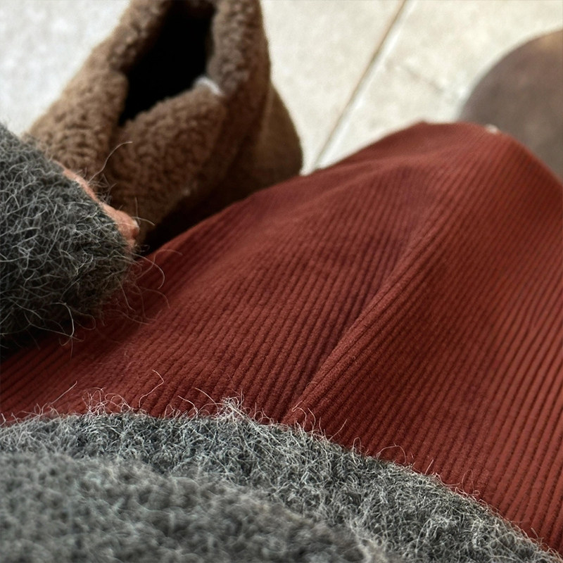 秋装红色灯芯绒阔腿萝卜裤子大码女胖mm显瘦小个子九分气球灯笼裤,淘宝优惠券,粉丝福利购,淘宝优惠卷