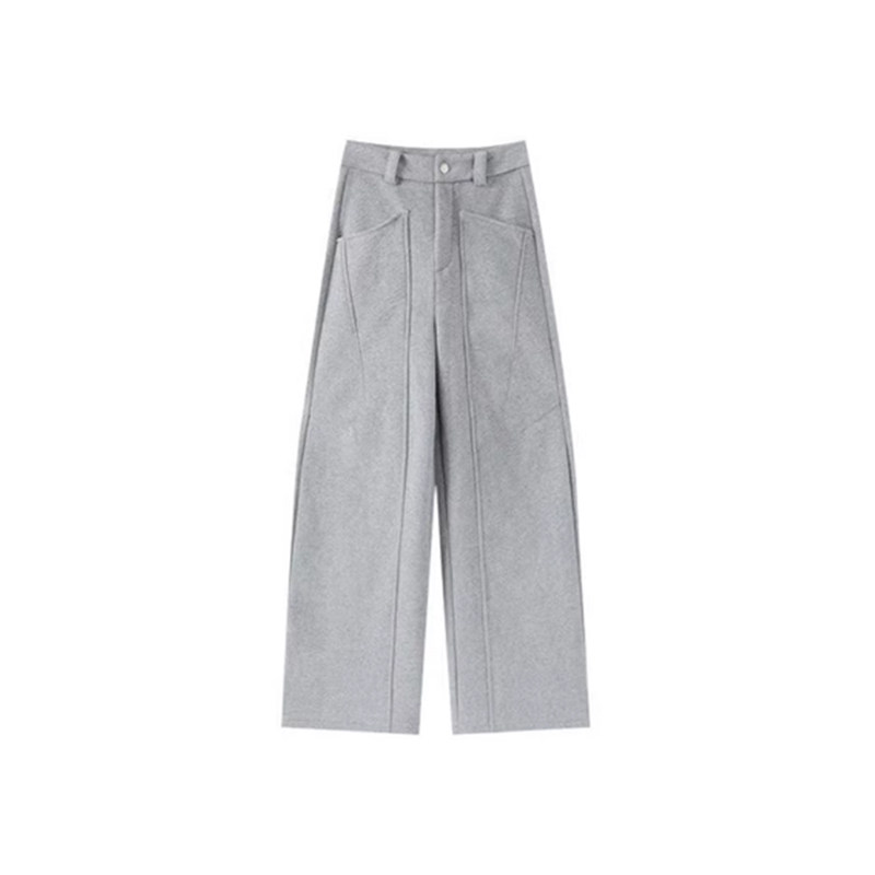 灰色阔腿弯刀运动卫裤女春季大码胖mm显瘦休闲镰刀裤超好看梧桐裤,淘宝优惠券,粉丝福利购,淘宝优惠卷