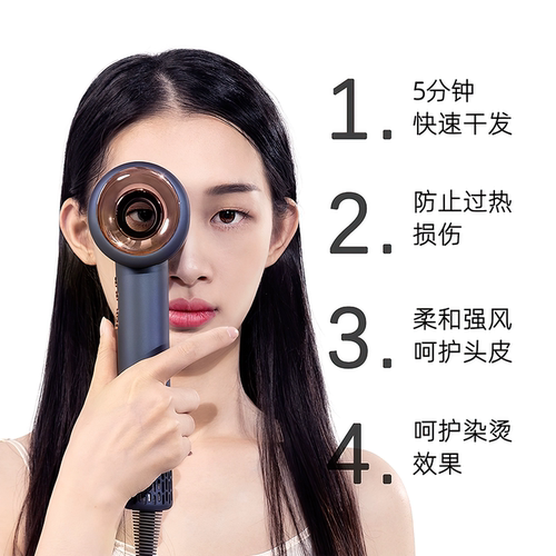 【新款高速】美规110V电吹风机家用负离子护发速干中英规欧规风筒 - 图1