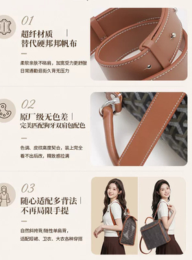 适用于狗牙双肩包背带替换改造