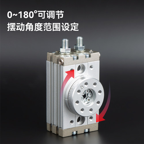 MSQB旋转气缸MSQB/HRQ-10/20/30/50/100/200A/R180度回摆式气动 - 图2