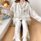 Breathable sweat-absorbent gauze confinement clothing summer pure cotton